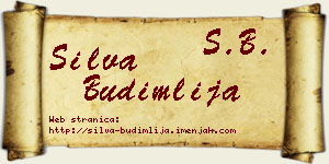 Silva Budimlija vizit kartica
